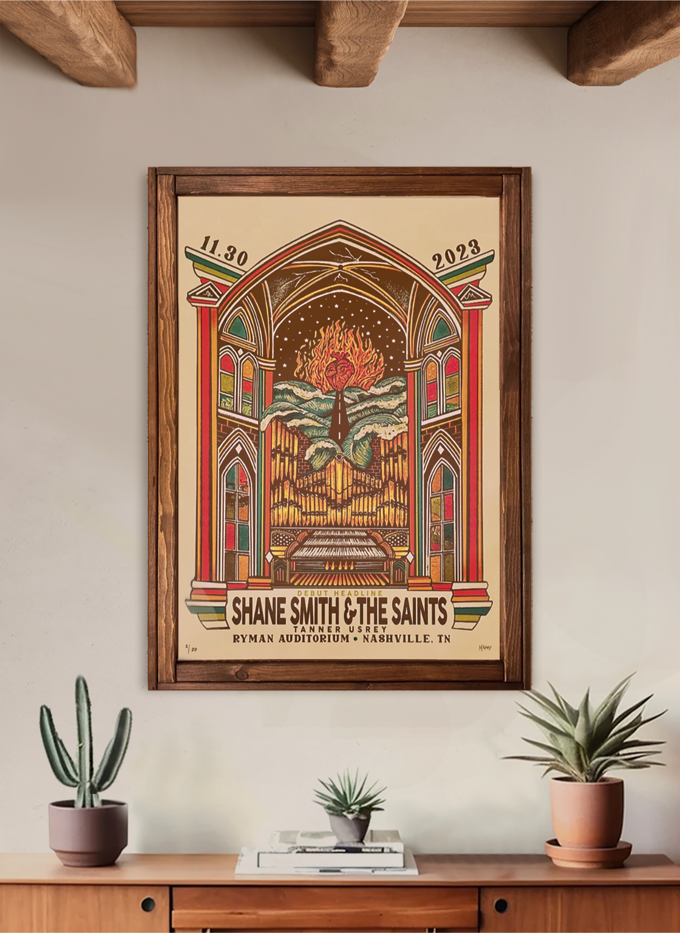 Shane Smith And The Saints Poster | Ryman Auditorium 2023