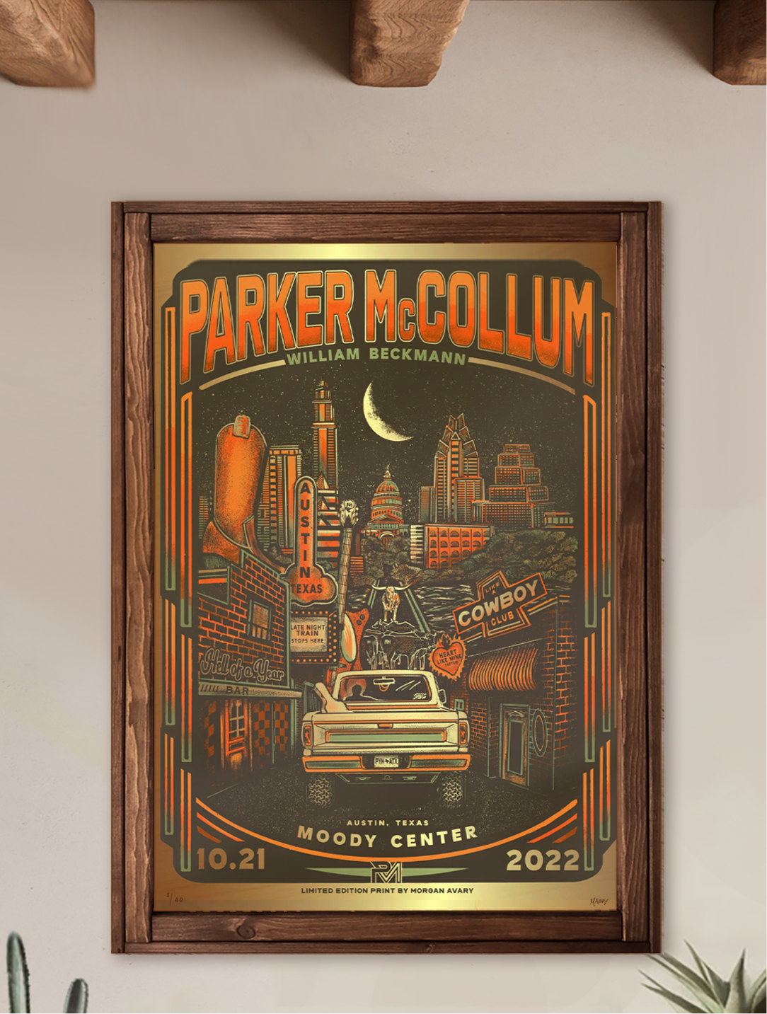 Parker McCollum Poster | Moody Center - Austin, TX | OCT '22 (AP)