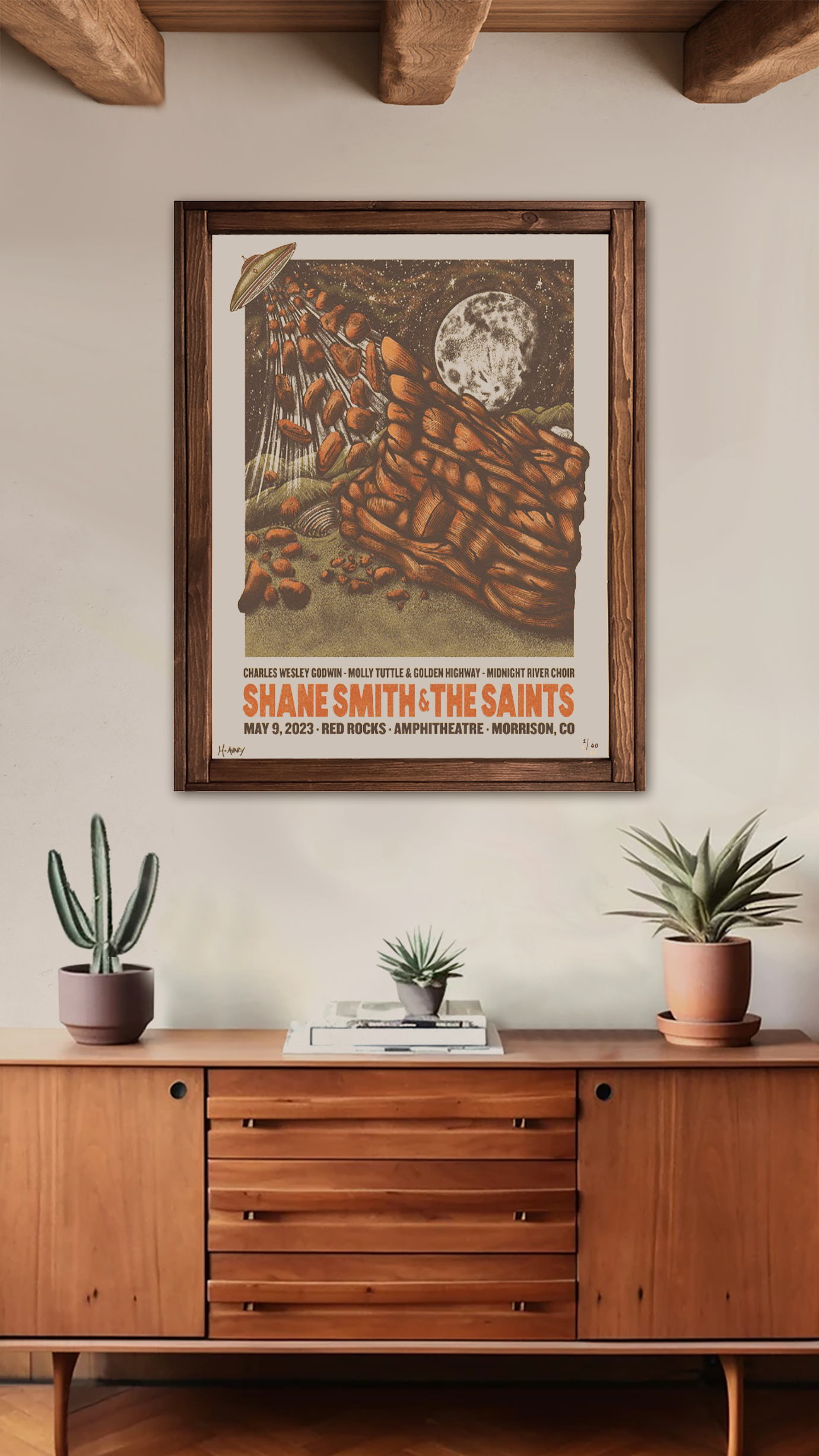 Shane Smith And The Saints | Red Rocks Ampitheatre Poster 2023