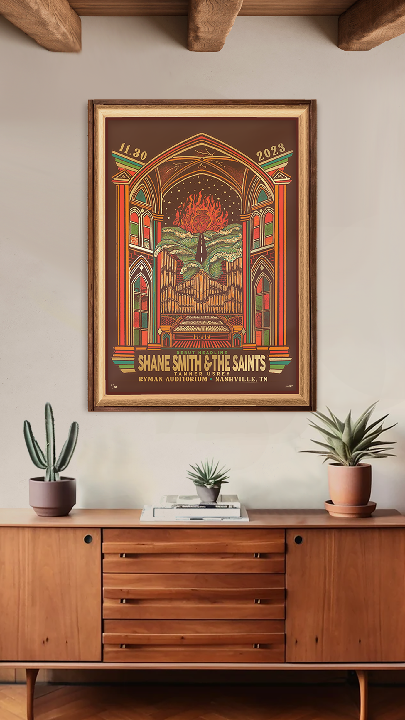 Shane Smith And The Saints Poster | Ryman Auditorium 2023