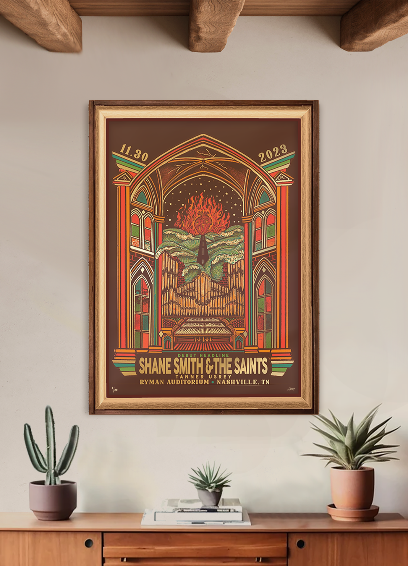 Shane Smith And The Saints Poster | Ryman Auditorium 2023