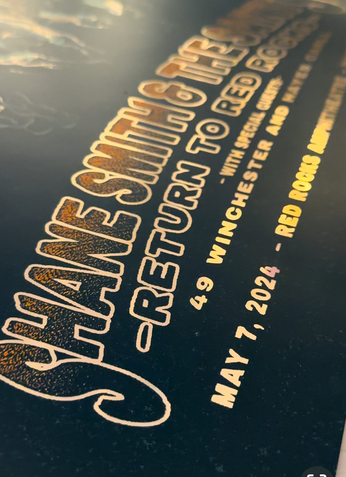 Shane Smith And The Saints | Red Rocks Ampitheatre Poster 2024