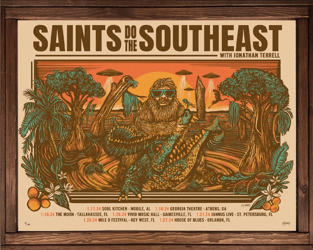 Shane Smith And The Saints | Southeast Tour Poster 2024