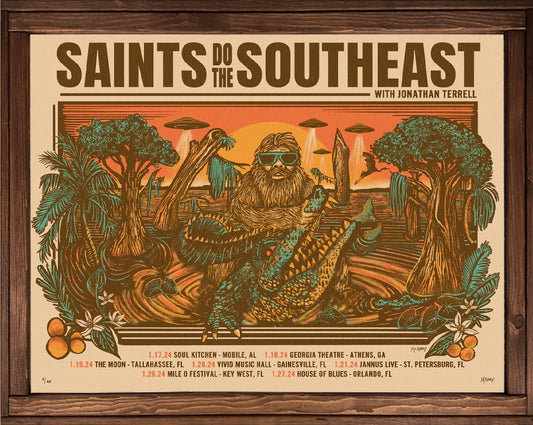 Shane Smith And The Saints | Southeast Tour Poster 2024