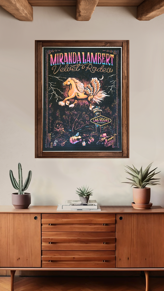 RARE - Miranda Lambert | Las Vegas Residency | Velvet Flocked Poster