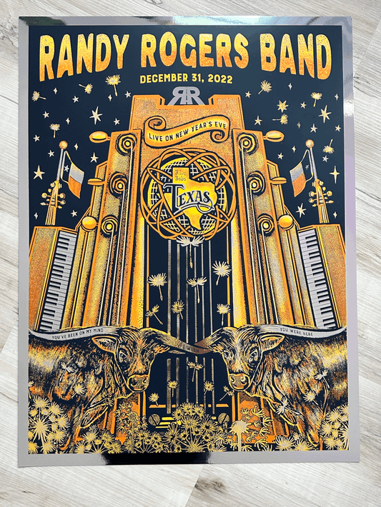 Randy Rogers Band Poster | NYE at Billy Bob’s Texas | DEC '22 (AP)