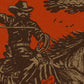 Turnpike poster cowboy and Pay No Rent heart detail