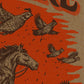 Turnpike poster quail and lettering detail