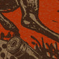 Turnpike poster printed detail with shell and ink texture
